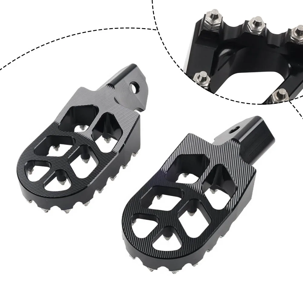 Foot Pedals Footpegs Motorcycle Rests For Honda XR125L 2010-2015 Aluminum Black