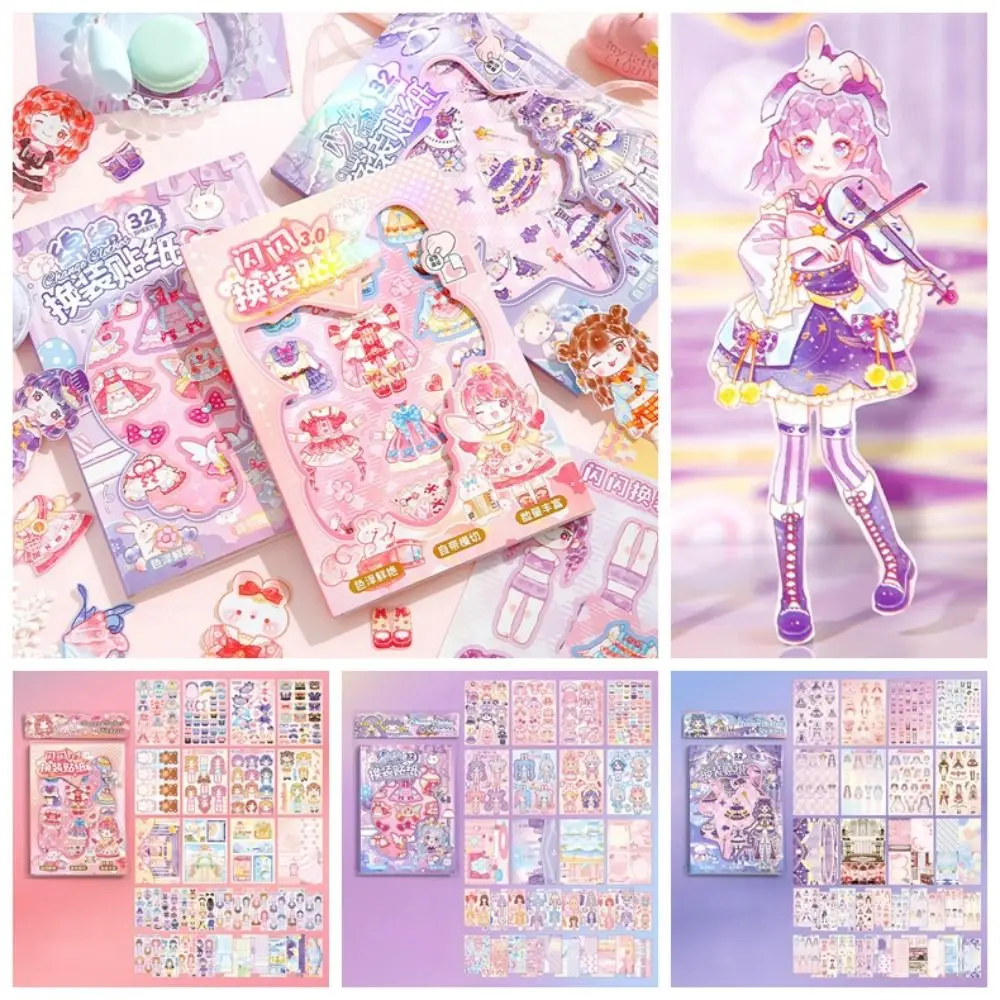 

Раннее Обучение, платье для маленькой девочки, наряд с наклейками, персонаж для маленькой девочки, сделайте свой собственный стиль, Милая принцесса