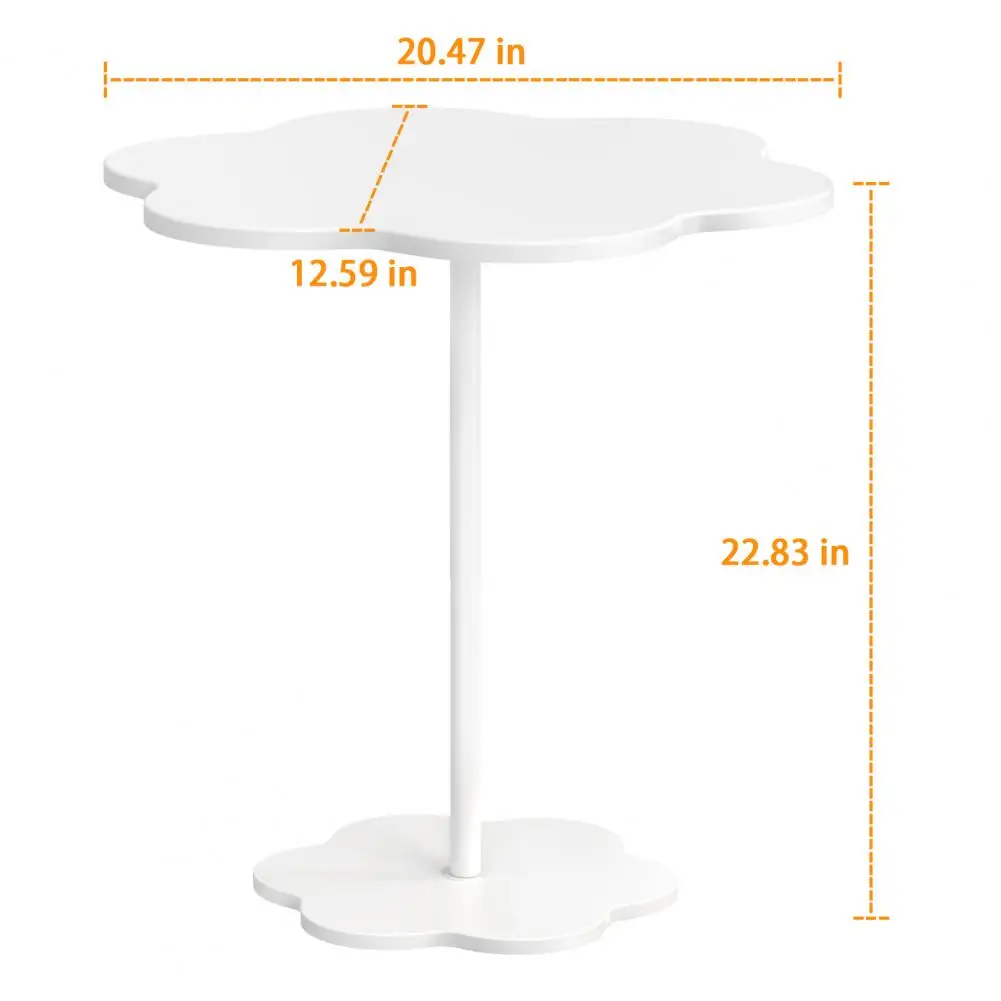 Cream Style Flower Shaped Small Coffee Table Creative Side Table Modern Simple Sofa Side Cabinet Table Small Coffee Living Room