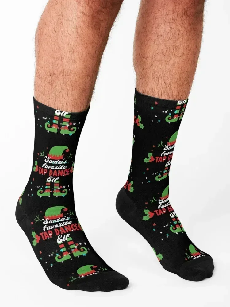 Tap Dance Christmas Elf - Tap Dancing Socks Christmas japanese fashion hiking Soccer Socks Women's Men's