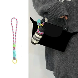 Convenient Bag Attachments Lanyard For Longchamp Mini Handbag Colorful Woven Rope Bag Pendant Adjustable Rope Decor Accessories