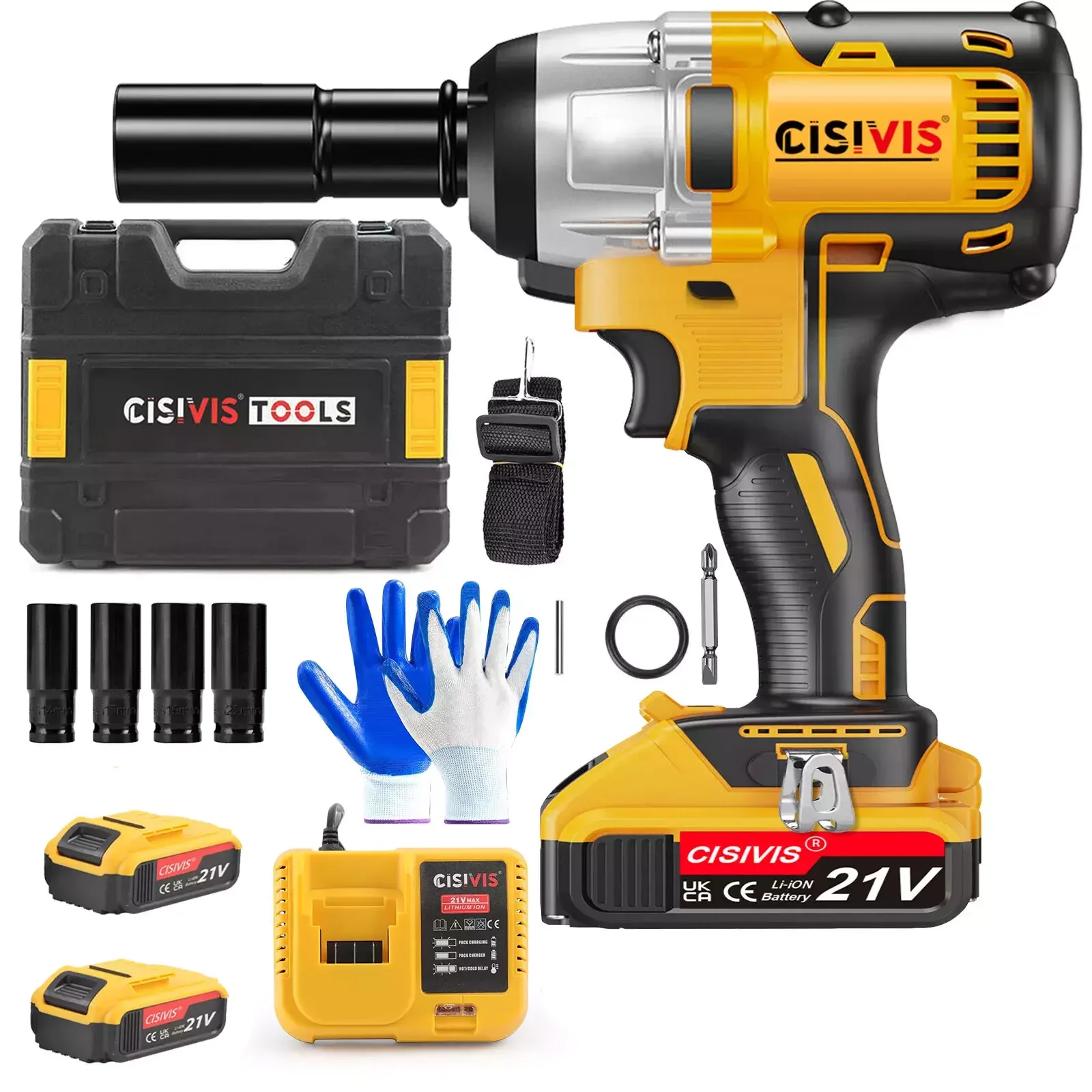 

Электрический гайковерт с литий-ионным аккумулятором, 21 В, 2000 мАч, аккумуляторный ударный гайковерт, высокопроизводительный инструмент