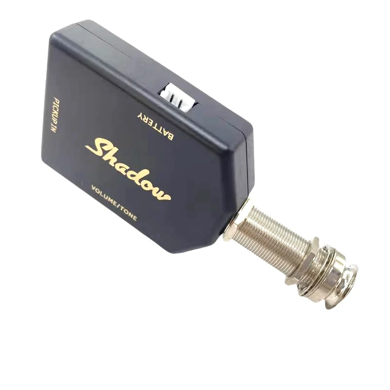 Complete Acoustic Guitar Pickup System with Active Preamp & Built-in EQ | Includes Shadow Pickup and Endpin Jack for Easy Instal