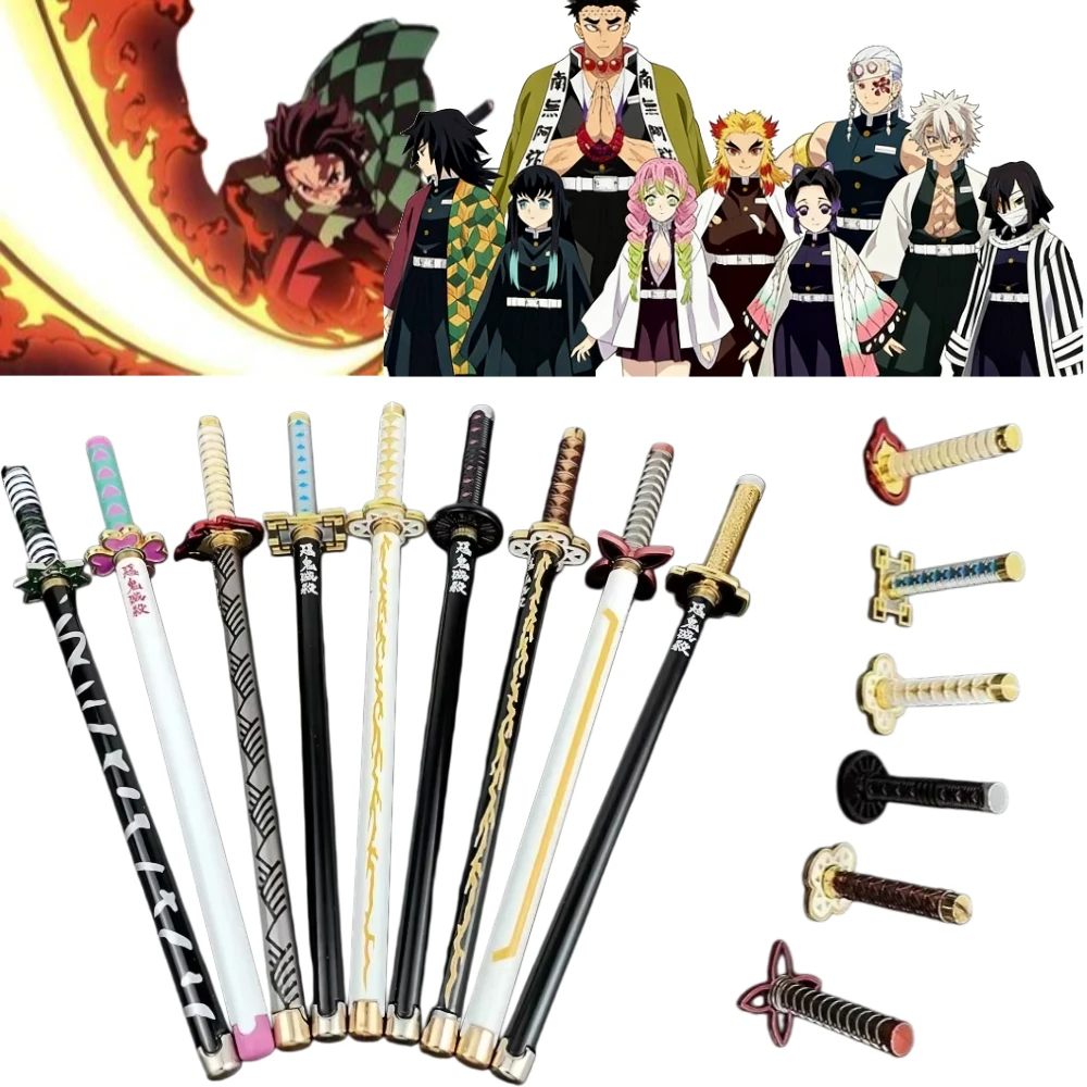 

13 стилей: гелевые ручки в стиле японского аниме «Демон» с черными чернилами, реквизит для косплея, подарок для детей и студентов, в виде меча из «Клинок, рассекающий демонов»