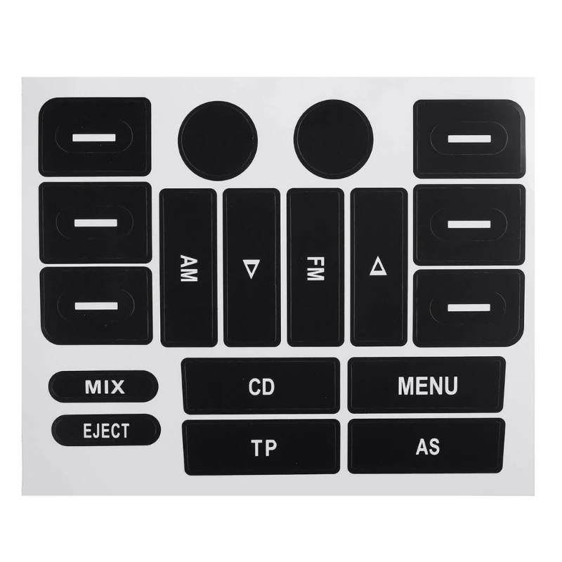 

Practical Car Worn Navigation FM Radio Button Repair Sticker Decal Cover Anti Corrosion Decoration Suitable For MK5