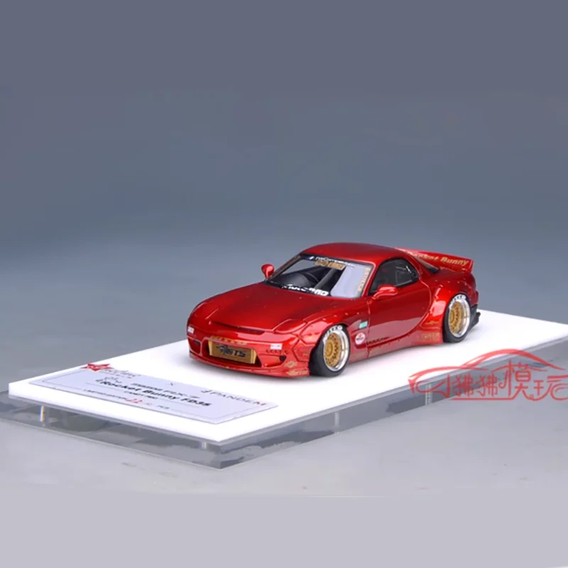 FuelMe Resin 1:43 Scale Rocket Bunny Mazda RX-7 FD3S Alloy Classic Car Crafts Decoration Collection Toy Tools Gift