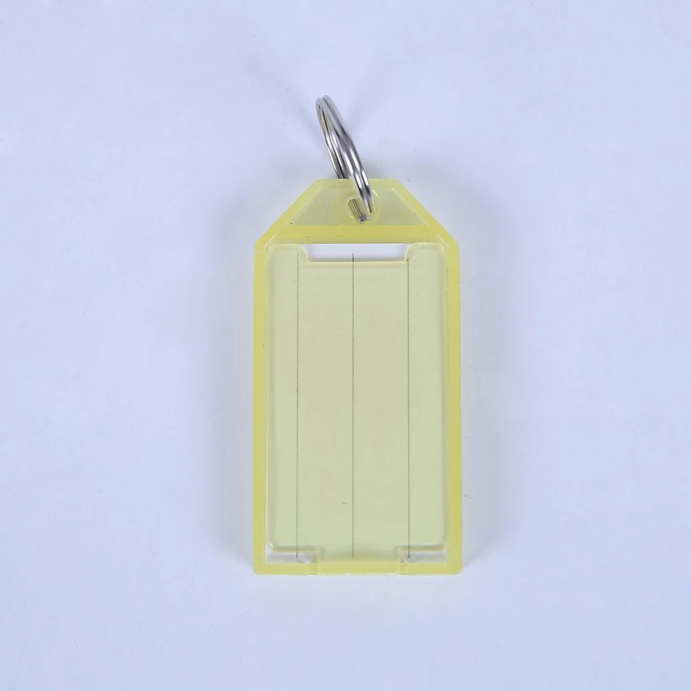 24 قطعة متنوعة الألوان مفتاح Fobs البلاستيك مفتاح معرف العلامات تسميات الأمتعة مع حلقات للمفاتيح الذاكرة العصي فندق المالك استخدام