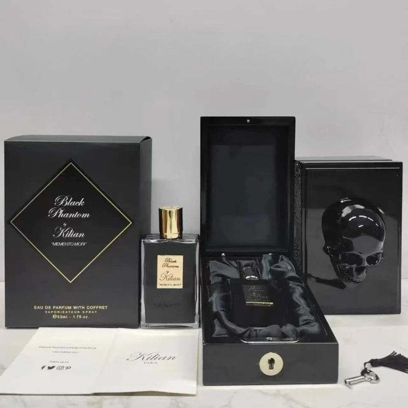 

KILIAN Black Phantom Memento Mori Unisex Eau De Parfum 50ml Long Lasting Warm Gourmand Fragrance Rich Smooth Signature Scent