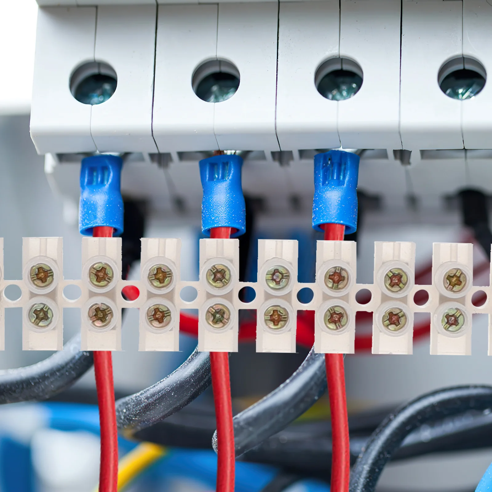 

10Pcs Professional Screw Terminal Barrier Excellent Conductivity Sturdy Tool Easy Install Electrical Control Appliances