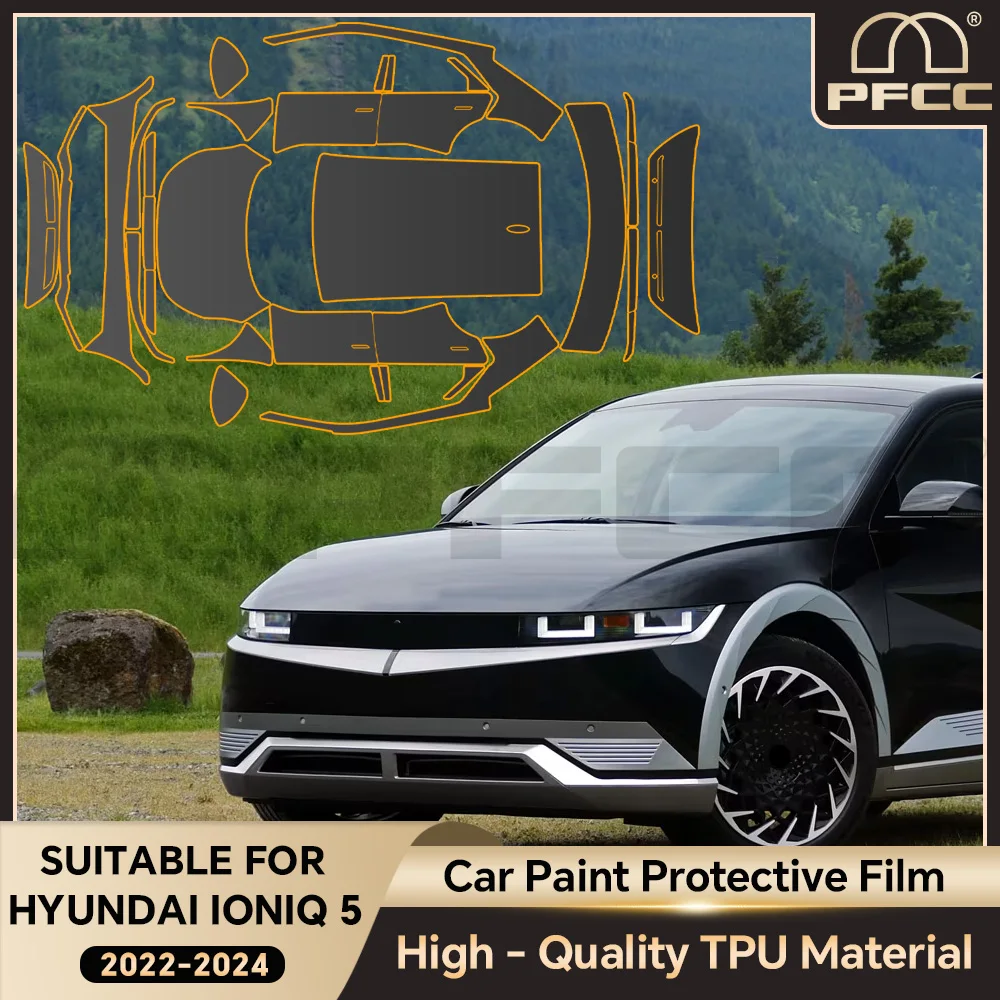 

Pre-cut For Hyundai IONIQ 5 2022-2024 TPU Paint Protection Film Clear Bra PPF Car Body Anti-scratch Self-adhesive Resistant Kit