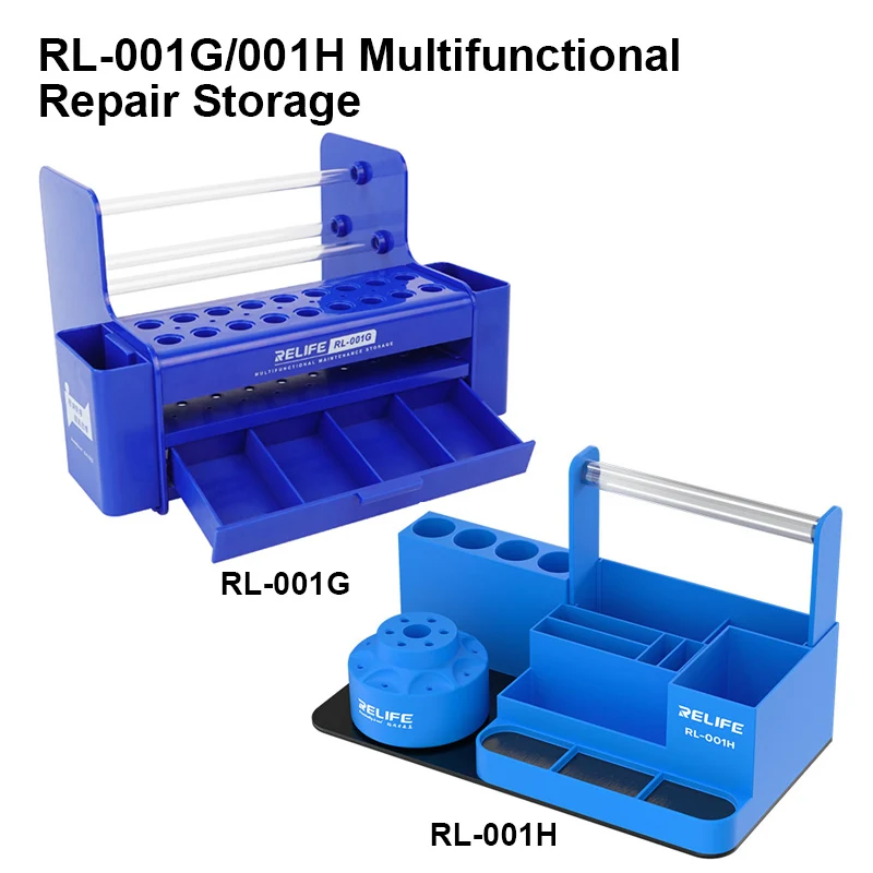 RELIFE RL-001G RL-001H Desktop Storage Holder for Mobile Phone Multi-function Glue Screwdriver Brush Collection Bracket