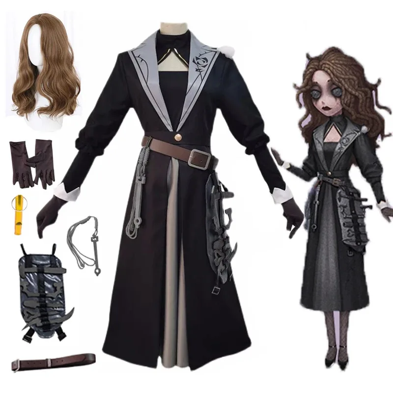 

NewGame Identity V модный карнавальный костюм Ada Mesmer Survivor оригинальная одежда для мужчин и женщин Хэллоуин вечерние униформа парик костюм