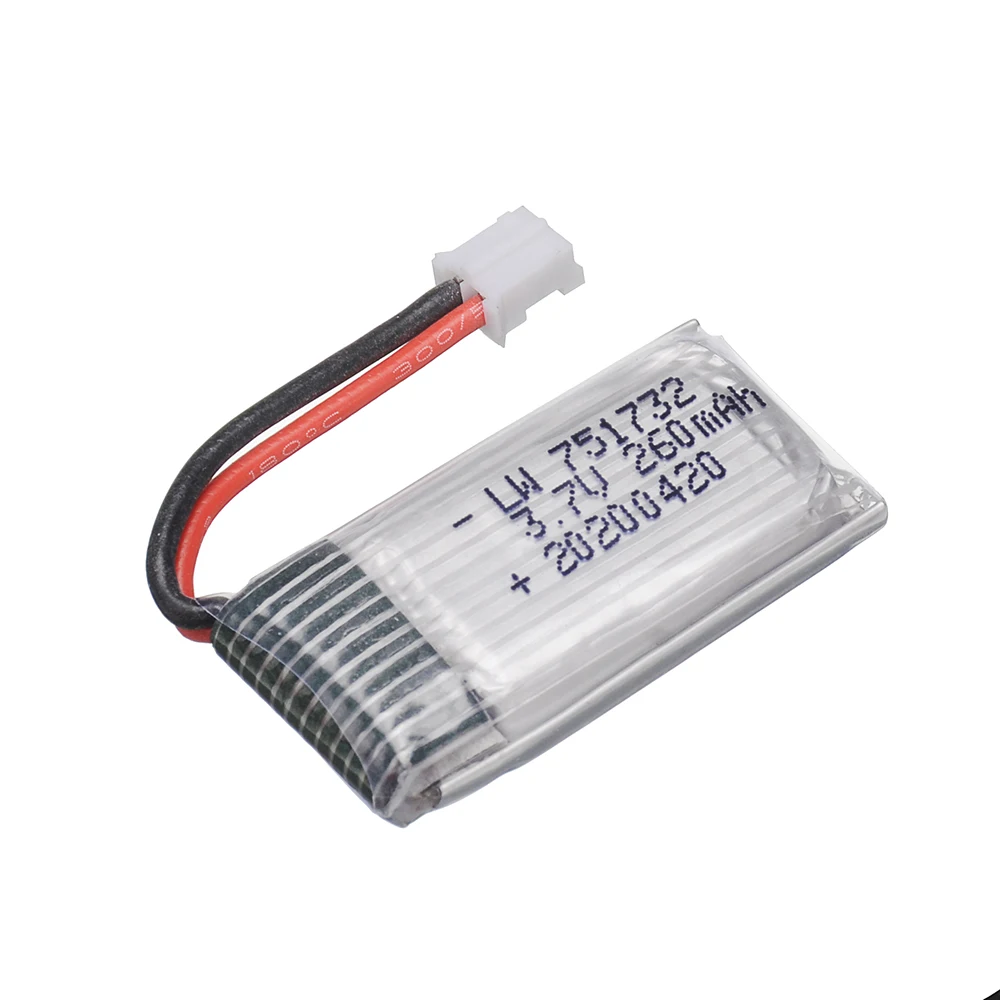 แบตเตอรี่ H36 3.7V 260mAh + ที่ชาร์จสำหรับ eachine E010 E011 E012 E013 furibee ชิ้นส่วนโดรน RC F36แบตเตอรี่3.7V Lipo