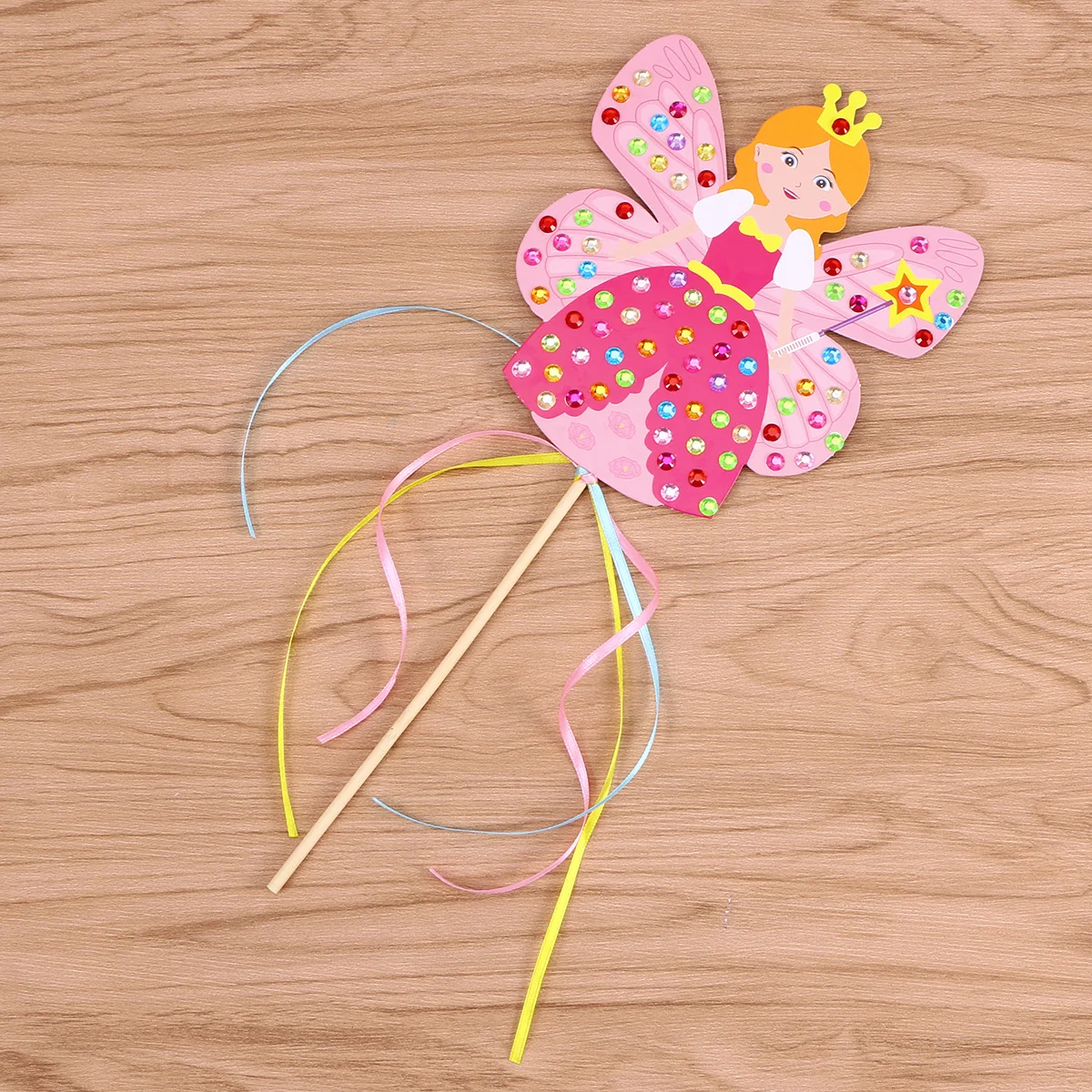 Kit de Fabricação de Varinhas de Fada com Glitter para Crianças, Conjunto DIY Decorado Colorido, Materiais de Artesanato para Aprendizagem Precoce