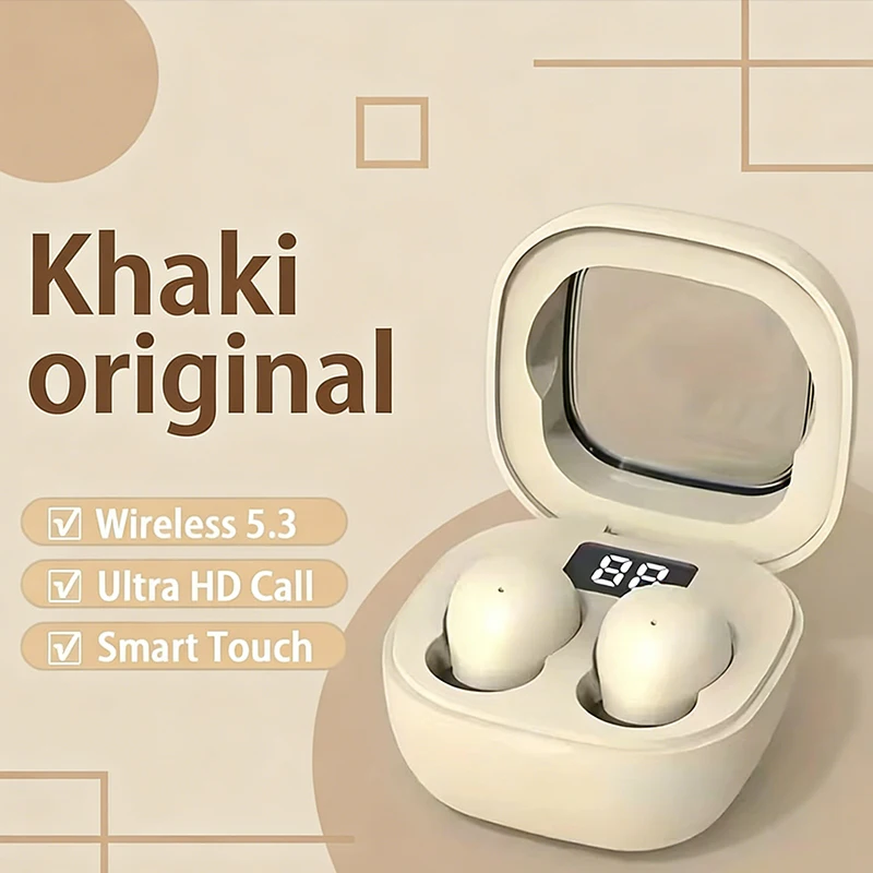 SK19-True Wireless Bluetooth Mini Headphones, Compatible with Bluetooth 5.3 Standard, Featuring Noise-Cancelling Stereo Effect