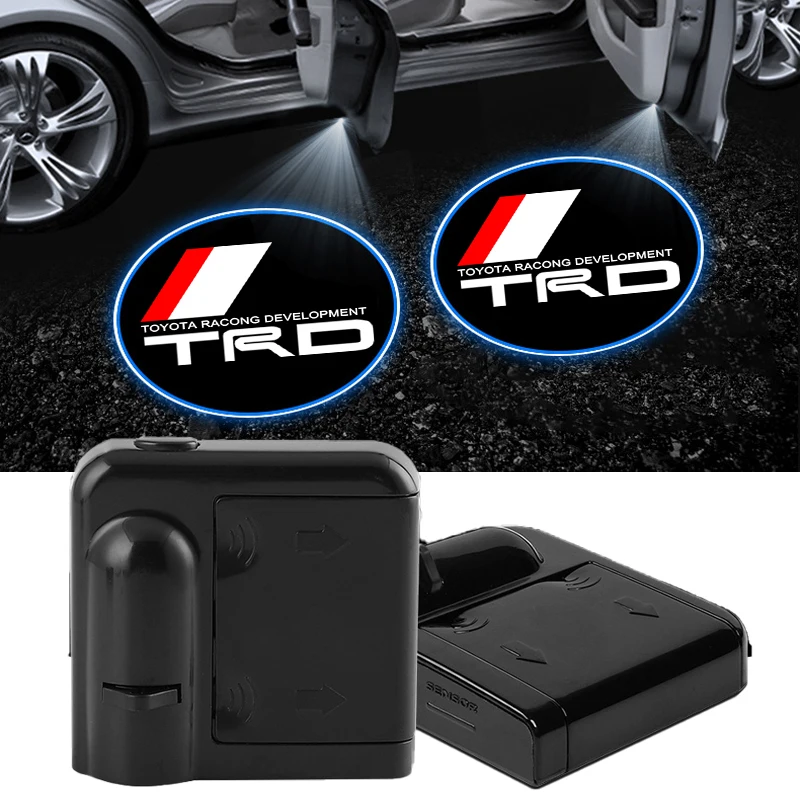 

Car Door LED HD Welcome Courtesy Shadow Projector Lamp Logo Light For Toyota TRD Logo Corolla Chr Avensis Yaris Camry Racing