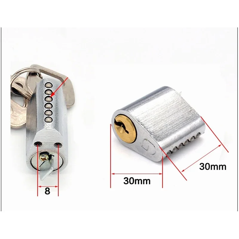 Fire door lock Universal copper/Aluminum cylinder,Pipe well,Escape lock cylinder,lock cylinder length 30mm lock parts