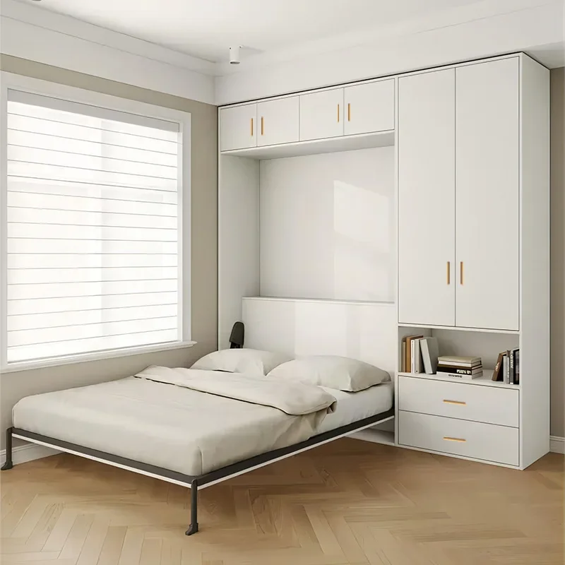 

2026Modern Design Multifunctional Folding Murphy Bed Durable and Letto Salvaspazio Bed Home Bedroom Furniture for Apartment Use