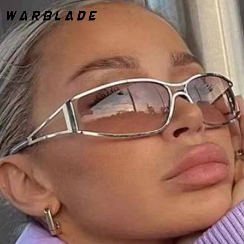 

New Fashion Punk Y2K Metal Women Sunglasses Outdoor Luxury Brand Eyeglass Male Mountain Bike Drive Windproof Goggles UV400 Очки
