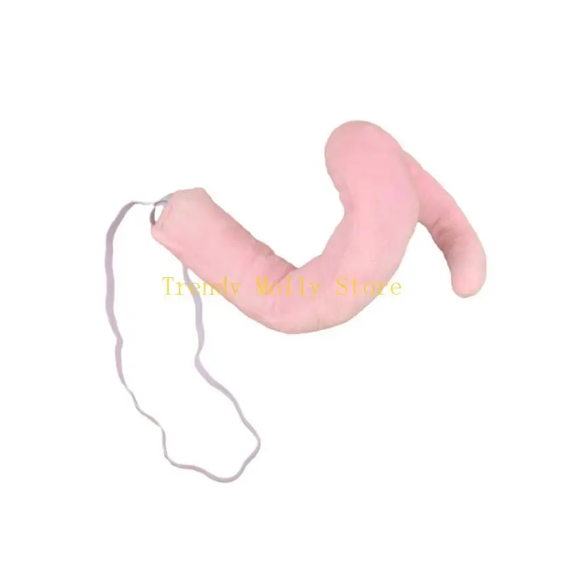 N5KB 1/4PCS Kids Animal Trang phục ưa thích đặt Pink Pig băng đầu mũi đuôi nơ