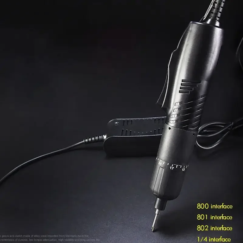 Imagem -02 - Driver de Parafuso Elétrico com Adaptador de Energia 800 801 802 Interface Torque Ajustável Chave de Fenda de Potência Parafuso Bit Gun