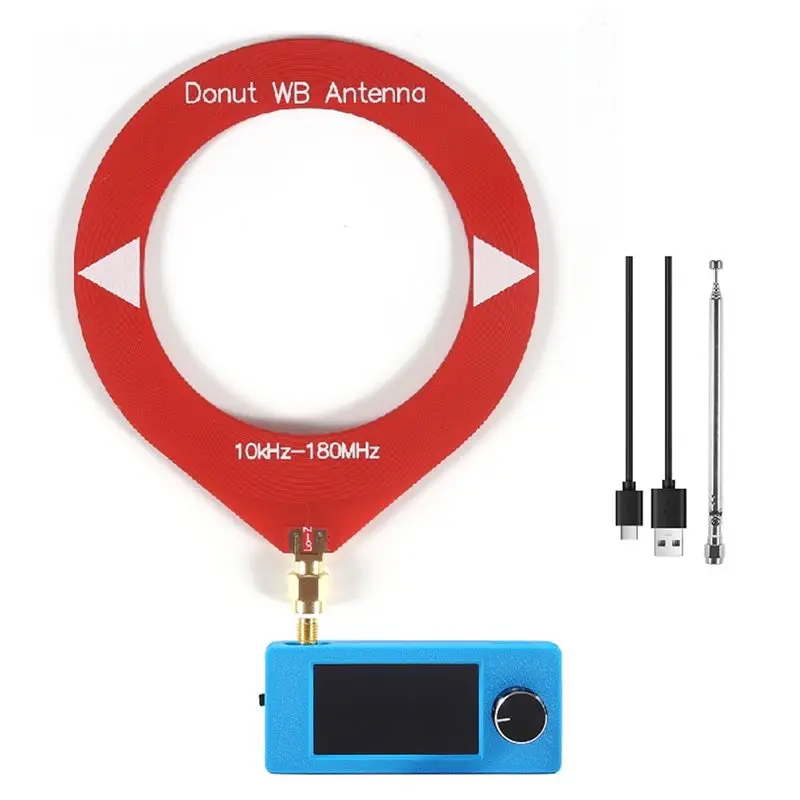 

Портативное радио ABNR SI4732 с 1,9-дюймовым IPS-экраном, диапазоном частот 10 кГц-180 МГц (SW, MW, VHF), поддержкой FM/AM, LSB/USB