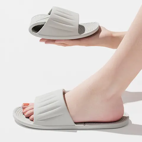 Foldable Travel Slippers for Women Men Non Slip Soft Sole Lightweight Bathroom Shower Slippers Quick Dry EVA Hotel Beach Shoes