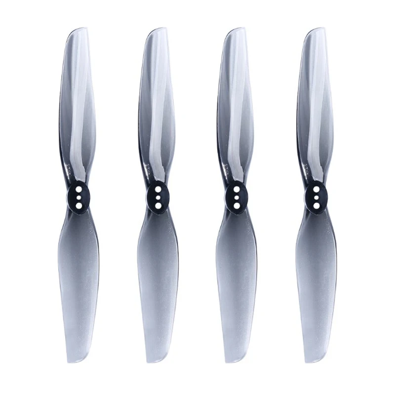 2Pairs HQProp 4025 Two Blades Propeller Transparent Gray 1.5mm Hole Diameter 4inch Aircraft Blade for RC Quadcopter Spare Parts