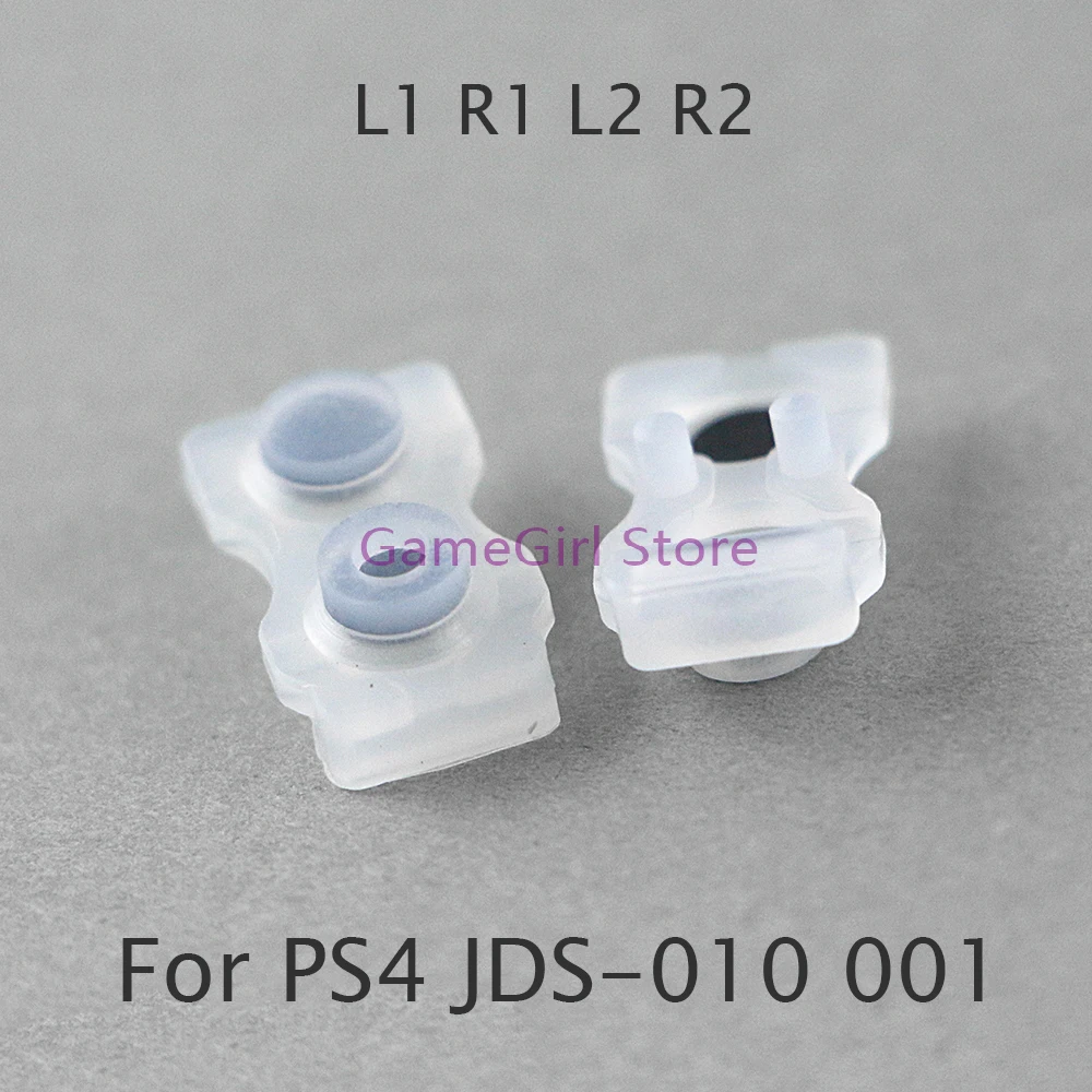 10pcs For PlayStation 4 PS4 JDS-010 001 011 Silicone Conductive Rubber L1 R1 L2 R2 Button Pad