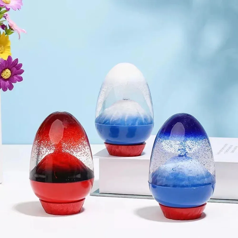 Creative gifts birthday gift home decoration ornaments volcanic eruption oil drops acrylic egg hourglass Holiday gift