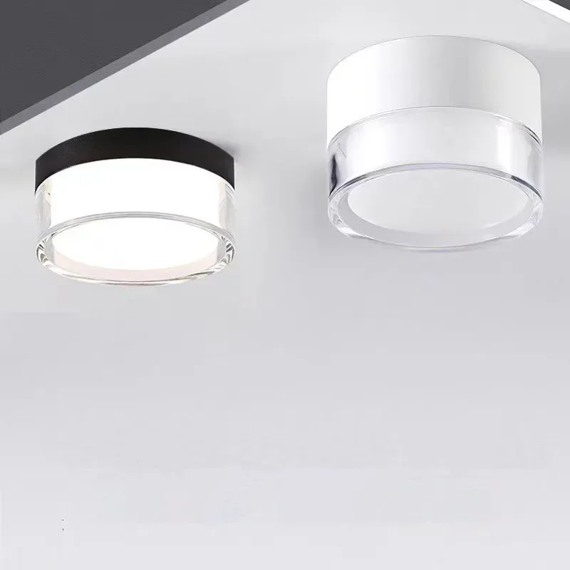 Dimmable LED Downlight Ceiling Light 5W 7W 9W 12W 15W18W Nordic Surface Mounted Surrounding Luminous LED Downlight Spotlight