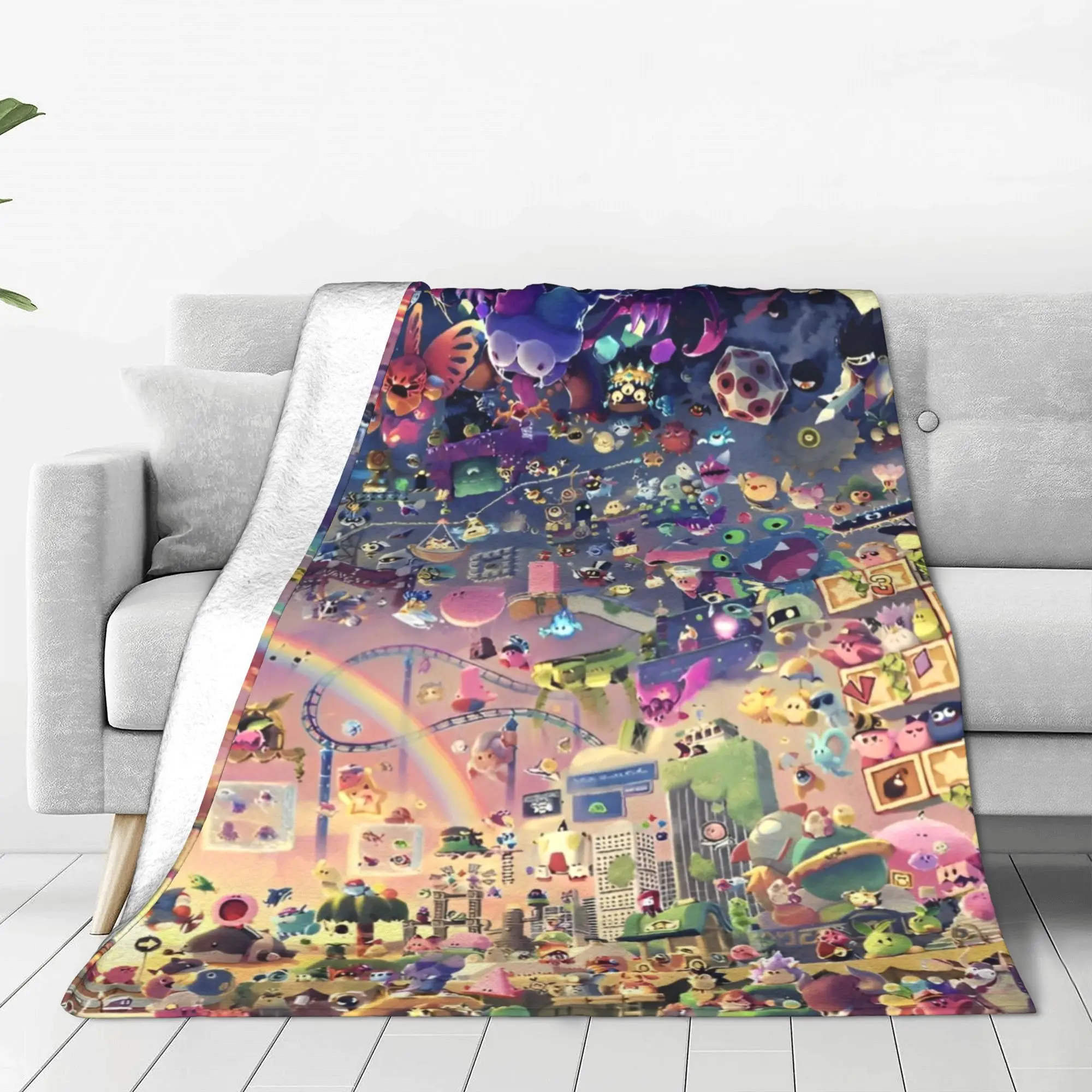 Cookie Run Kingdom Blankets Action Gacha Game Fleece Awesome Warm Throw Blanket for Coverlet  Winter