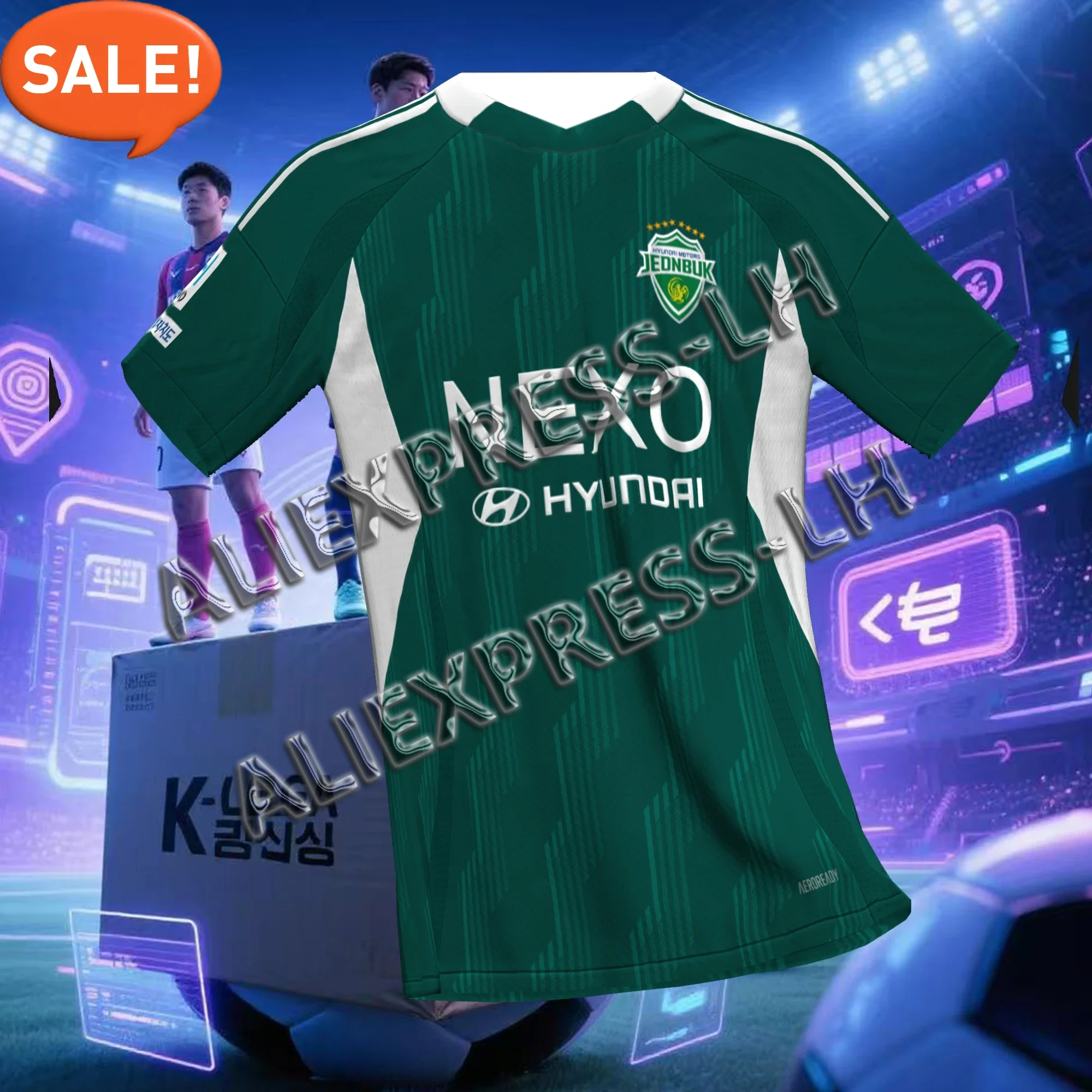 

2025 verano adultos niños nuevo Quanbei Hyundai Car Football Club FC 25 camiseta de fútbol de secado manga corta transpirable