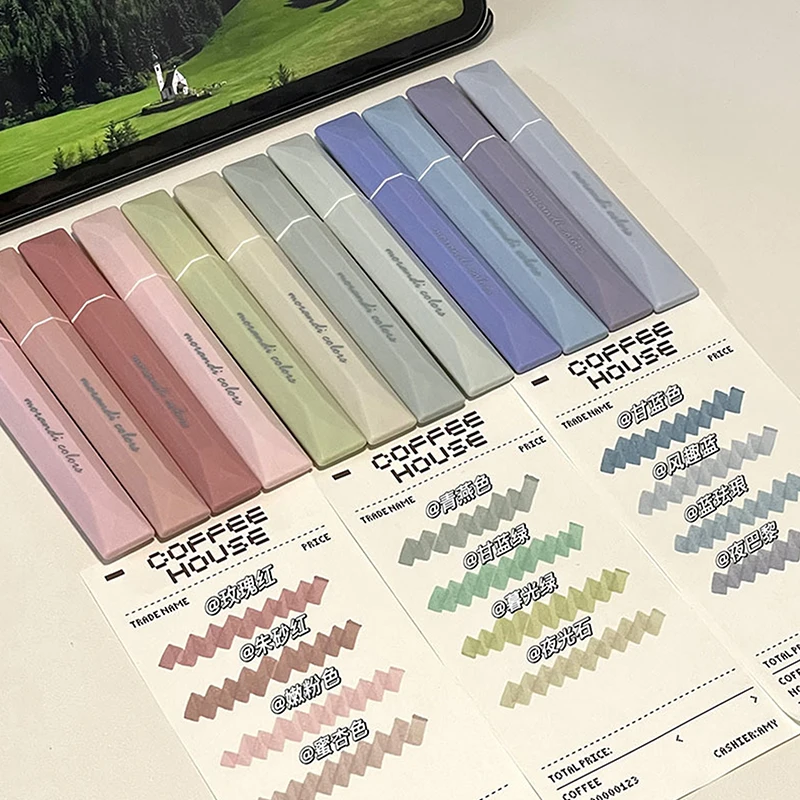 

4PCS/Set Eye Protection Highlighter Graffiti Gradient Color Hand Account Pen Stationery Color Marker Pen School Office Supplies