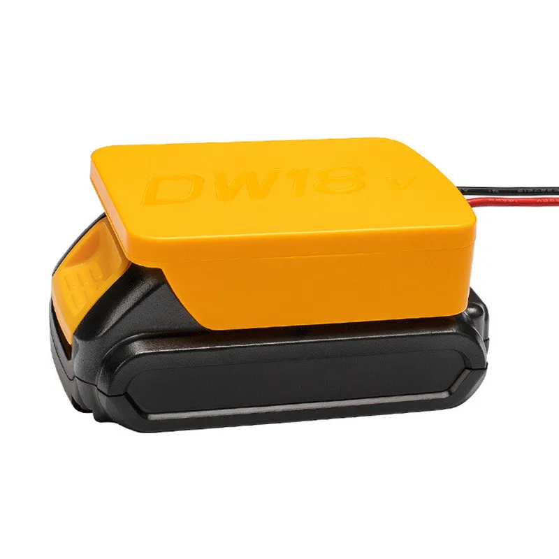 Battery adapter for DeWALT 20v Max 18v dock power connector 14 awg Wires Power Adapter Tool Accessories Black Yellow