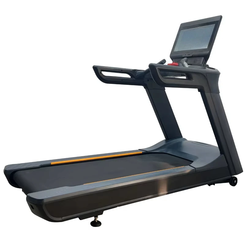 Commercial Electric Treadmill with  Screen 1-20km/h Speed Range Black Color for Gym Bodybuilding and Fitness