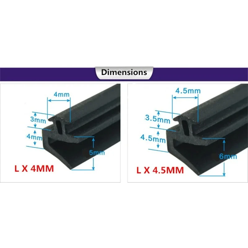 10M window seals L - type aluminum alloy open doors and windows sealed burlete window seal