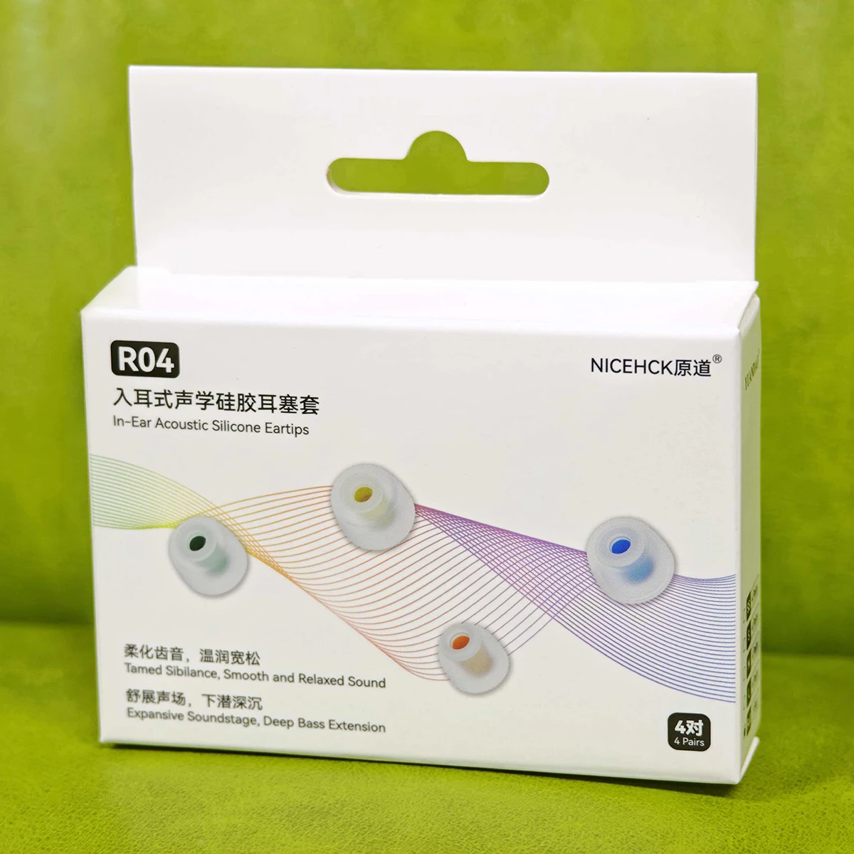 NICEHCK R04 Шумоизолирующие силиконовые насадки для наушников (IEM-аксессуары) SS/S/M/L для Dawn-X, Rockies, Daybreak, Himalaya