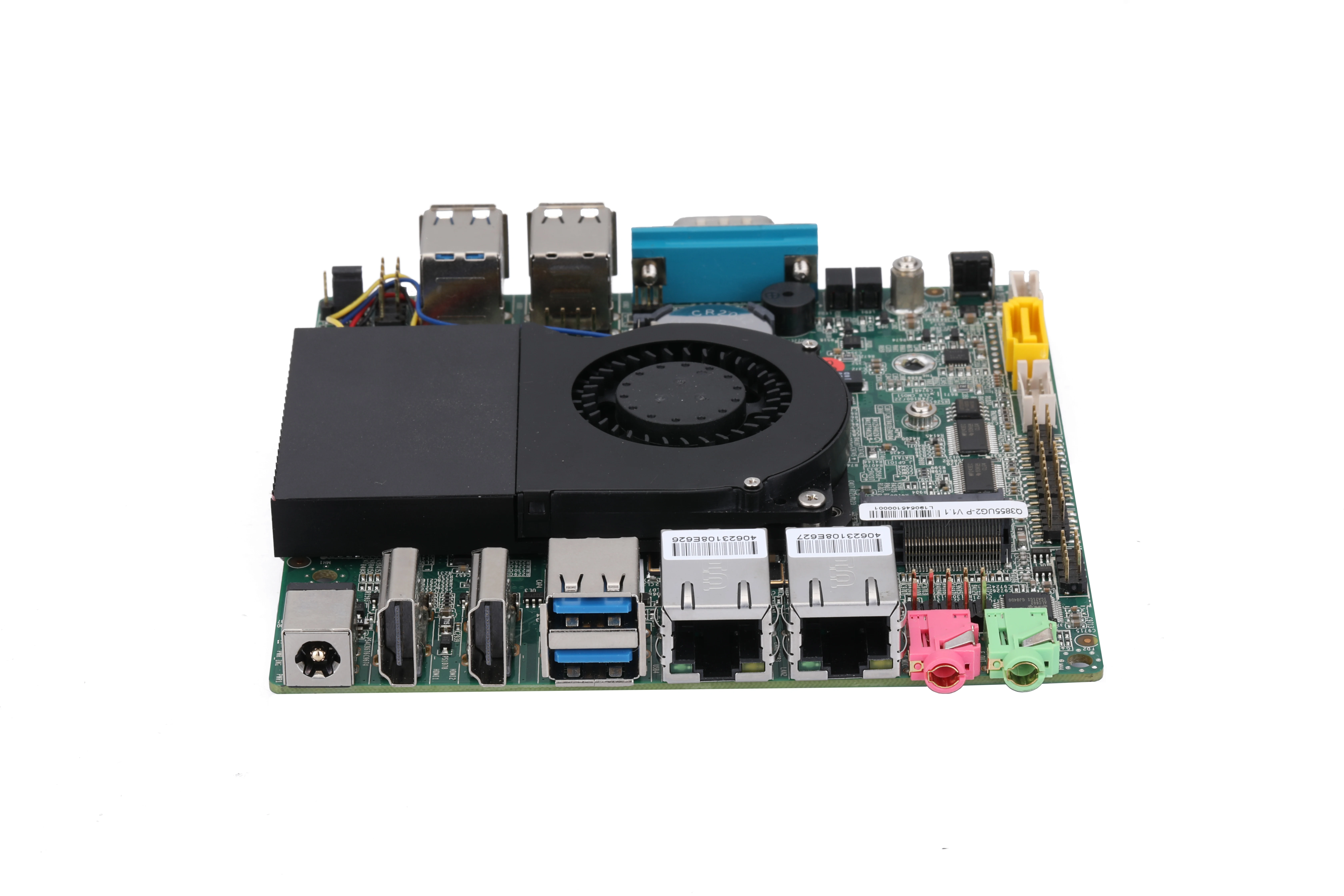 QOTOM MB2U247-0600 Q500P لوحة أم للكمبيوتر الصغير Celeron/Core i3 i5 i7 120*120 مللي متر تيار مستمر 12 فولت 2 x جيجابت LAN 4 x RS232 WIN7/10/Linux
