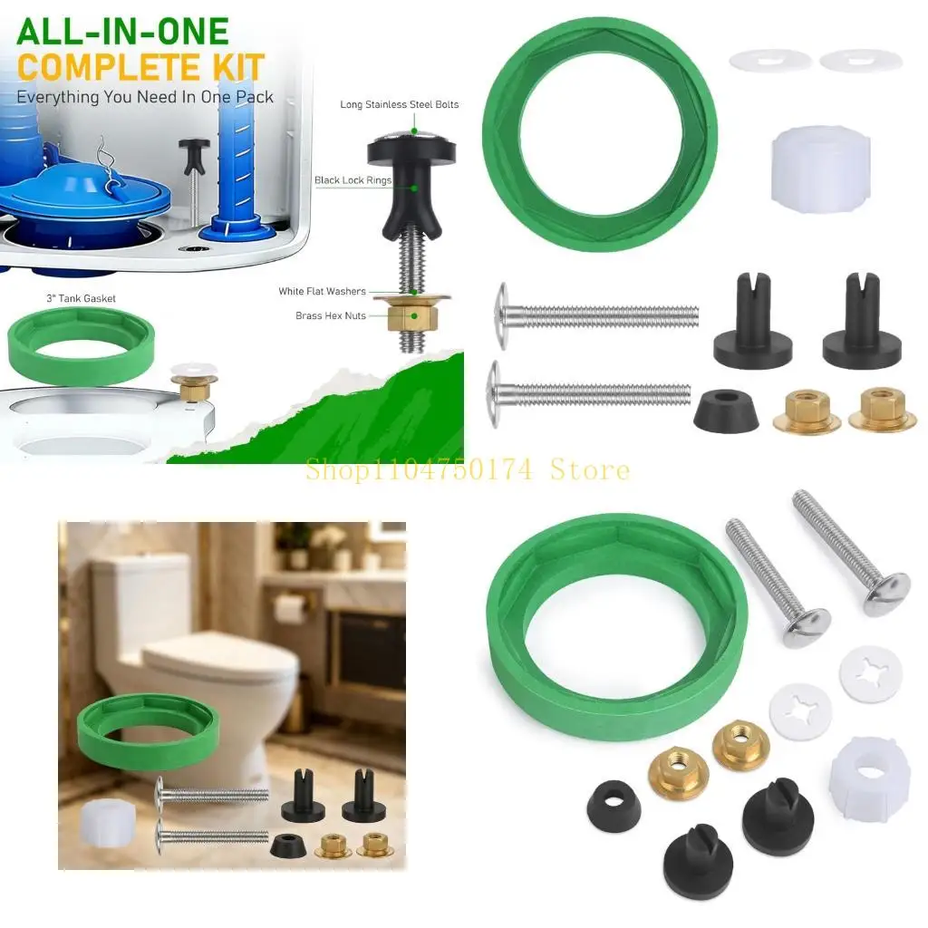 Toilet Tanks To Bowl Gaskets Seal Set With Brass Hexagonal Nut AS738756-0070A top sale