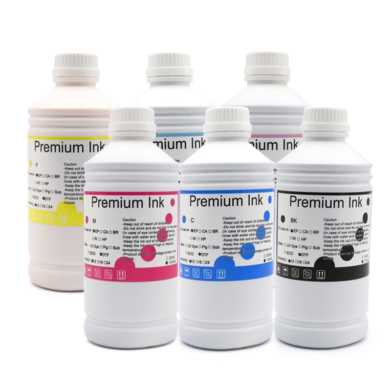 Tinta de tinte de alta calidad para impresora Fuji DX100, T7811, T7812, Epson D700, T7821, T7826, 6 colores disponibles, 1000ML