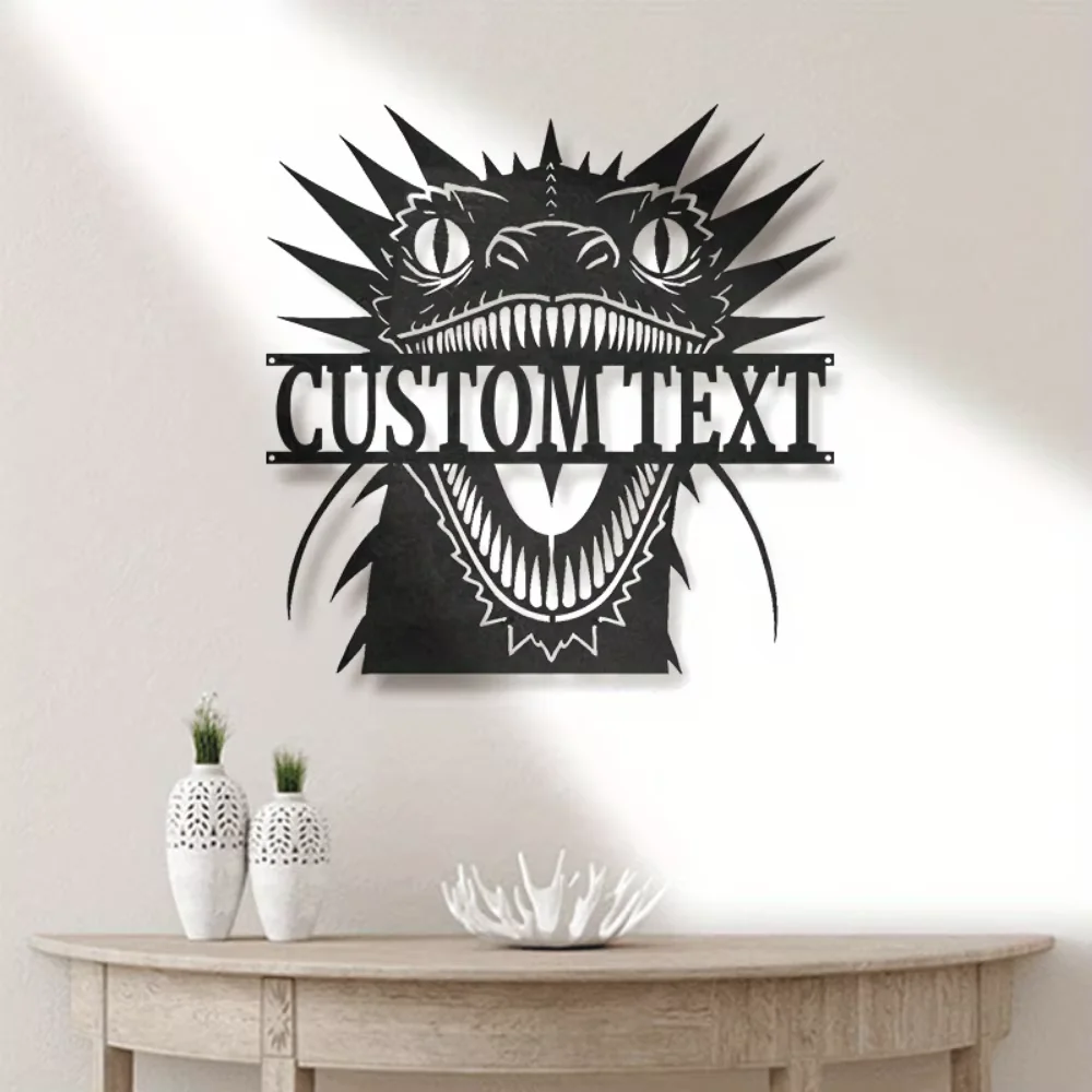 Unrivaled Handmade Custom Dragon Initial Wall Art. Modern, Personalized Name Decoration. Multifunctional.