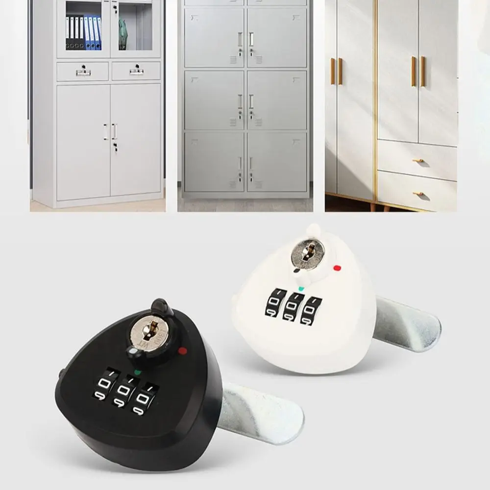 قفل مع 3 رموز رقمية لكلمة المرور ، قفل مضاد للسرقة ، أمان للخزانة ، صندوق البريد ، الخزانة ، الدرج ، الأجهزة ، سبائك الزنك #2