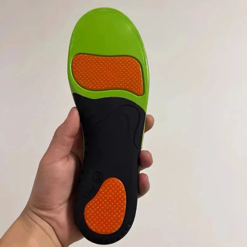 Orthotic Insoles Green PU Arch Support Plantar Fasciitis Flat Feet Pain Relief Orthopedic Shoe Inserts Running Comfort Cushion