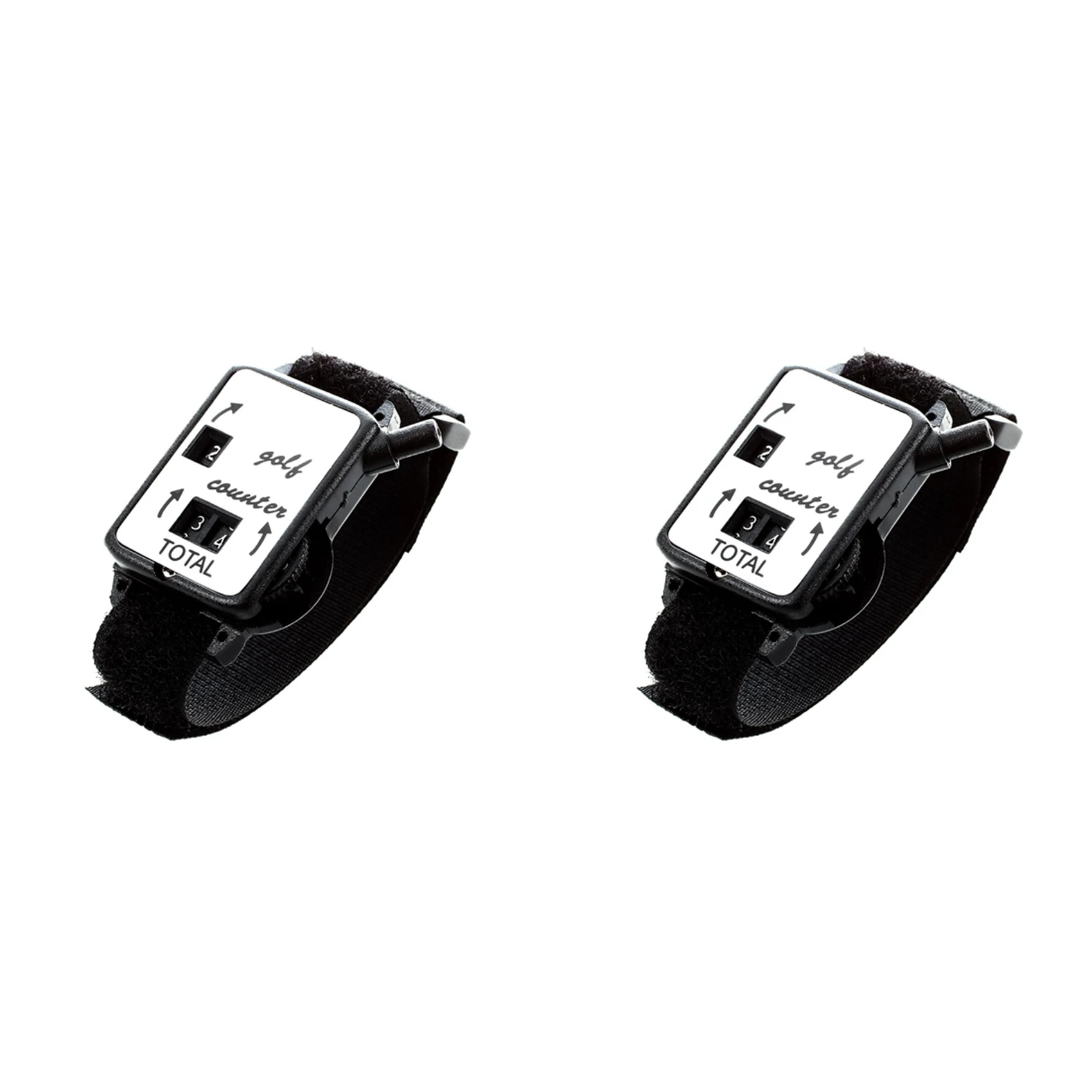 

A64T-2X Golf Club Stroke Score Keeper Count Putt Shot Counter Watch With Wristband Band Black