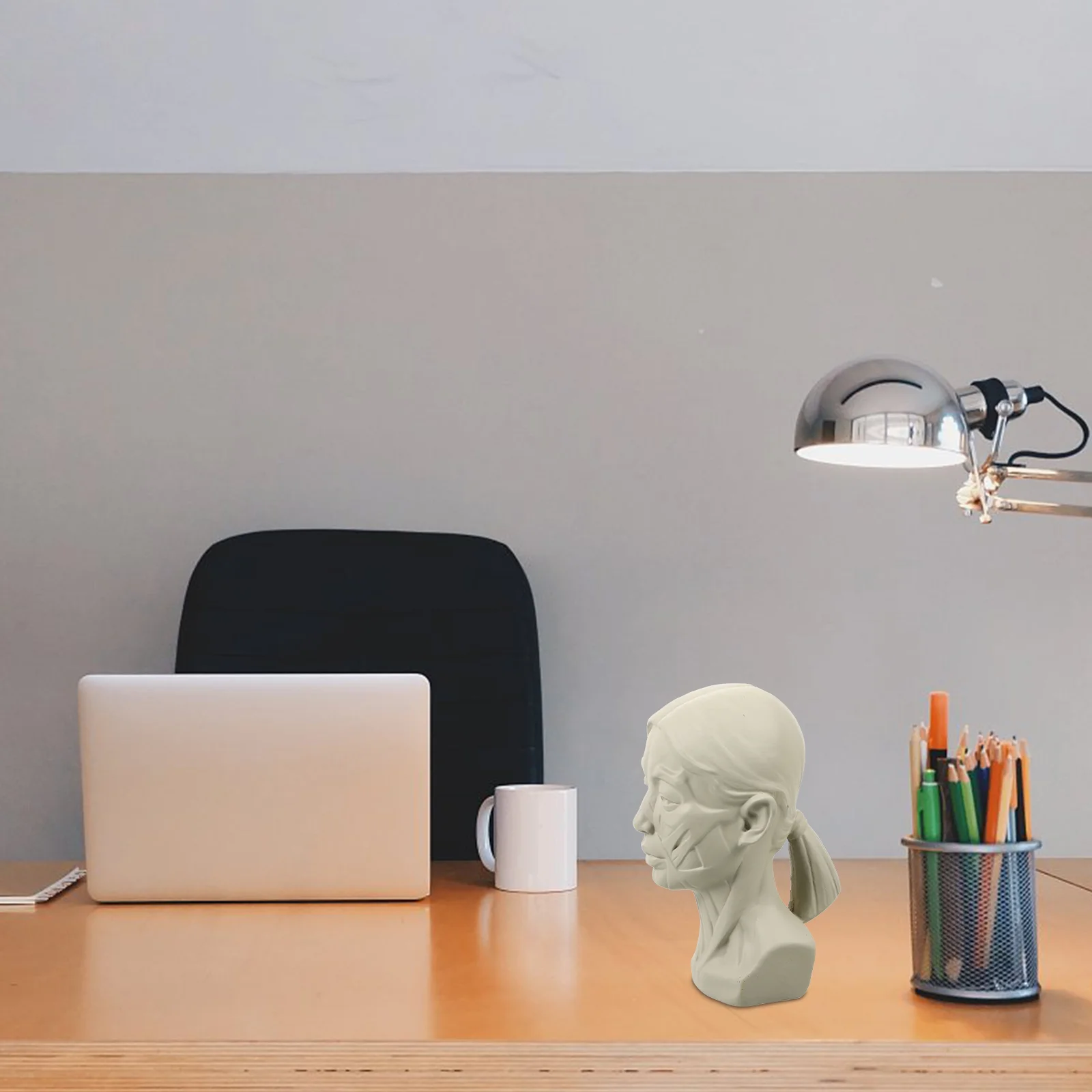 Sketch Avatar Teaching Aids Resin Sculpture Model Skull Practice Home Adornment Mold Drawing