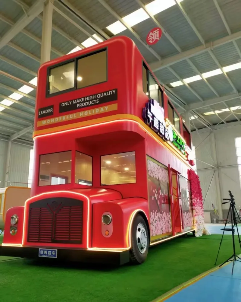 Pizza-Anhänger, Nudel-Grill- und Crêpe-Kiosk, mobiler Imbisswagen, schneller Eis- und Catering-LKW mit Badezimmer-Stahlmaterial