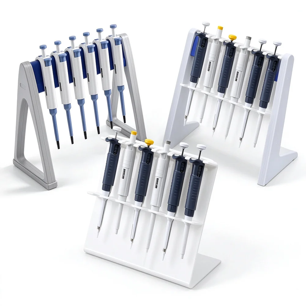 Plastic Laboratory Pipette Holder L-Type A-Type Z-Type Pipette Stand Multifunctional Pipette Holder for Placing Pipettes