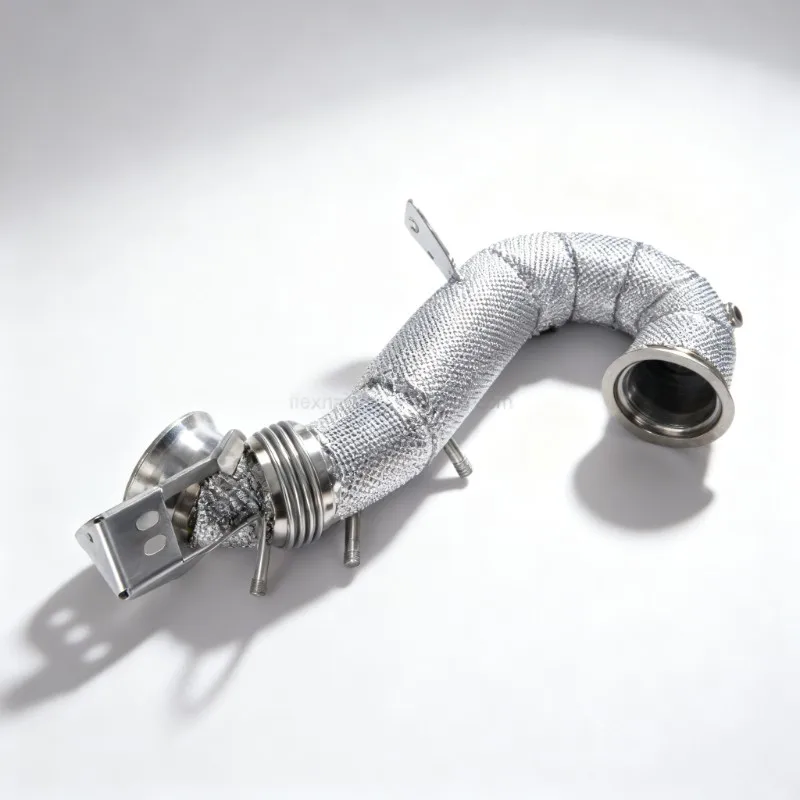 Stainless Steel High Flow Exhaust Downpipe for Mercedes Benz AMG GT50 GT53 E53 GLE450 GLE53 CLS450 CLS53 GLS53 GLS450 M256