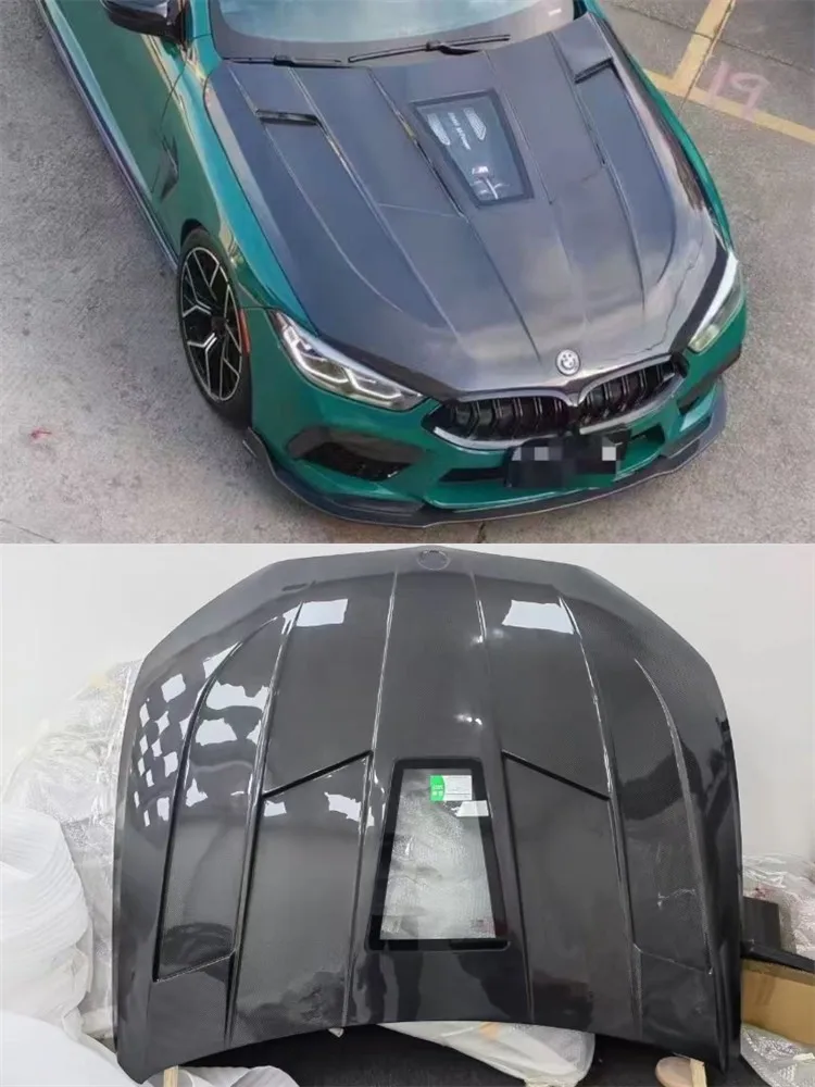 

For BMW 8Series M8 2019 2020 2021 2022 2023 ReaI Carbon Fiber Hood Cover Kit